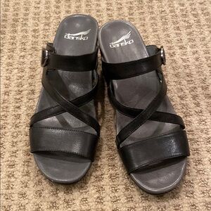 Dansko Women's Black Sandals
